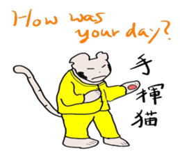 "Chi-kunn"The Tai chi cat sticker #5212912