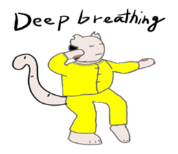 "Chi-kunn"The Tai chi cat sticker #5212913