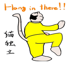 "Chi-kunn"The Tai chi cat sticker #5212926