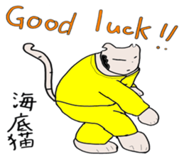 "Chi-kunn"The Tai chi cat sticker #5212928
