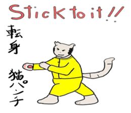 "Chi-kunn"The Tai chi cat sticker #5212930
