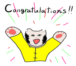 "Chi-kunn"The Tai chi cat sticker #5212934