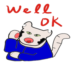 "Chi-kunn"The Tai chi cat sticker #5212938