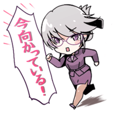 Stamp by Girl with glasses 2 sticker #5213137