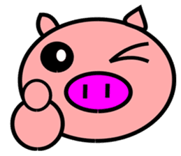Daily life of a pig sticker #5214763