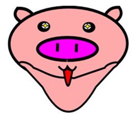 Daily life of a pig sticker #5214765