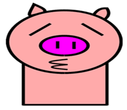 Daily life of a pig sticker #5214766