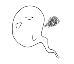 Mini ghost sticker #5214844