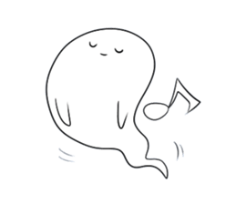 Mini ghost sticker #5214848
