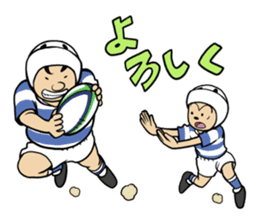 Rugby boys sticker #5215102