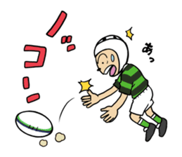 Rugby boys sticker #5215107