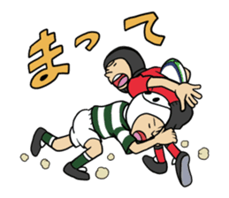 Rugby boys sticker #5215109