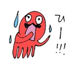 Prettty Mustache Octopus sticker #5215613