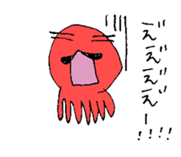 Prettty Mustache Octopus sticker #5215618