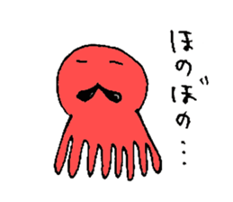 Prettty Mustache Octopus sticker #5215623