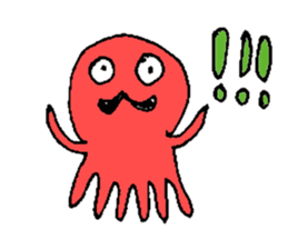 Prettty Mustache Octopus sticker #5215628