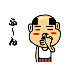 baldness speak the sharp tongue sticker #5215817