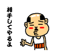 baldness speak the sharp tongue sticker #5215820