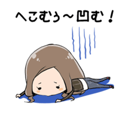 Exhausted Girl sticker #5217005
