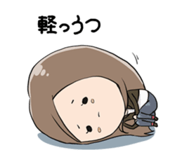 Exhausted Girl sticker #5217008