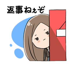 Exhausted Girl sticker #5217015