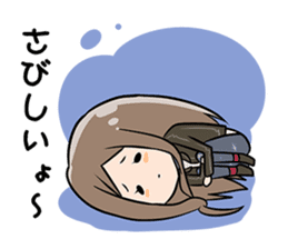 Exhausted Girl sticker #5217016