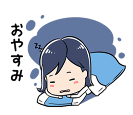 Exhausted Girl sticker #5217018