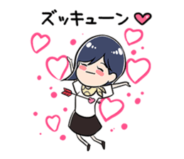 Exhausted Girl sticker #5217029