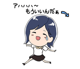 Exhausted Girl sticker #5217030