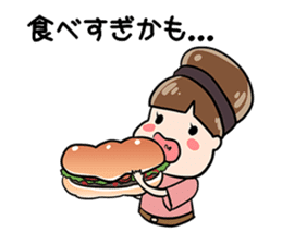 Exhausted Girl sticker #5217033