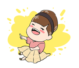 Exhausted Girl sticker #5217039