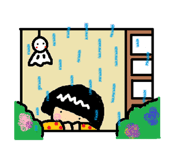 Japanese girl "bobbed-chan" sticker #5217205