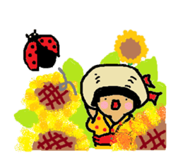 Japanese girl "bobbed-chan" sticker #5217208