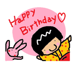 Japanese girl "bobbed-chan" sticker #5217220