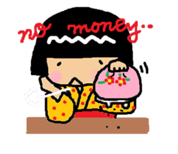 Japanese girl "bobbed-chan" sticker #5217221