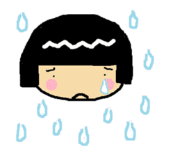 Japanese girl "bobbed-chan" sticker #5217225