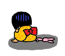 Japanese girl "bobbed-chan" sticker #5217229