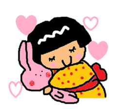 Japanese girl "bobbed-chan" sticker #5217231
