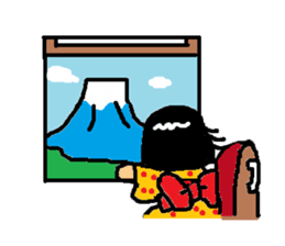 Japanese girl "bobbed-chan" sticker #5217241