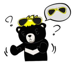 Formosan black bear boss sticker #5217777