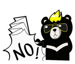 Formosan black bear boss sticker #5217778