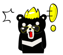Formosan black bear boss sticker #5217789