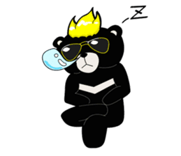 Formosan black bear boss sticker #5217791