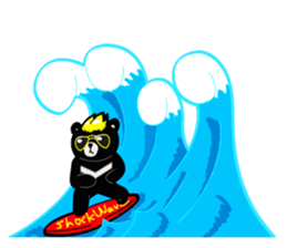 Formosan black bear boss sticker #5217793