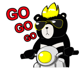 Formosan black bear boss sticker #5217796