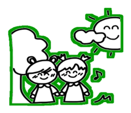 Nakayoshi / Good friend sticker #5218728