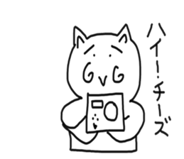 honwaka cat 4 sticker #5218938