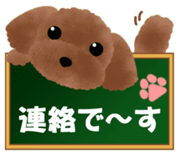 toy-poodle sticker #5219053