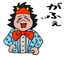 Nebuta boy talking tsugaru dialect. sticker #5219510