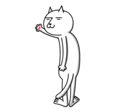 Mood of white cat sticker #5219770